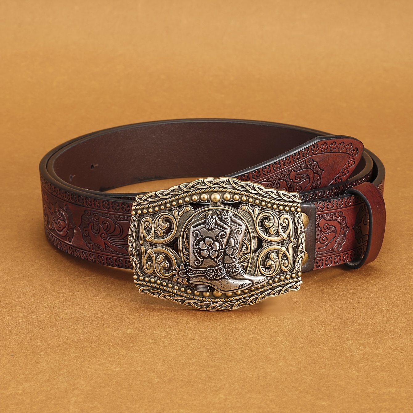 Retro Western Cowboy Women's PU Belt