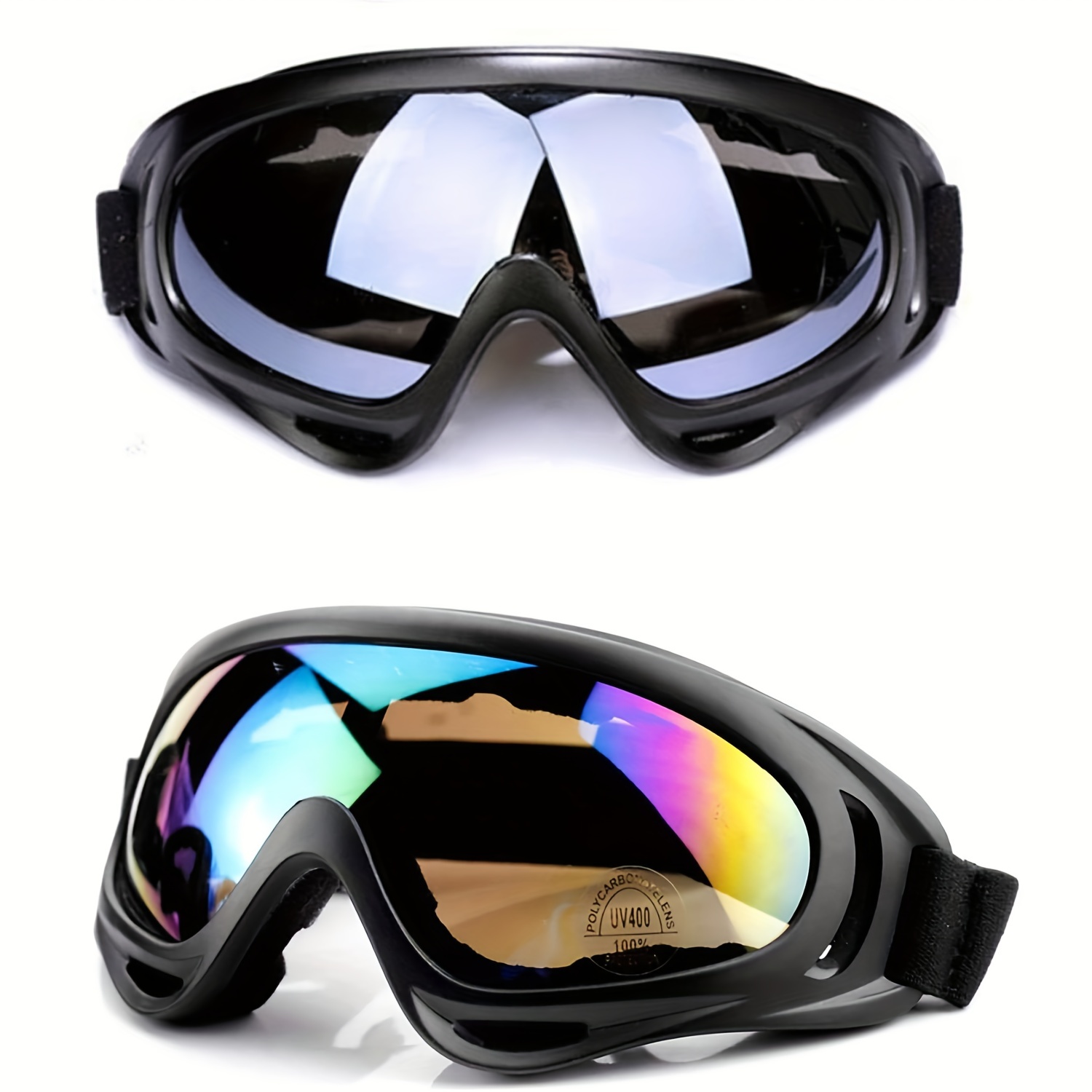 Ski Goggles Revo Coating Glasses Removable Myopia Lenses Double