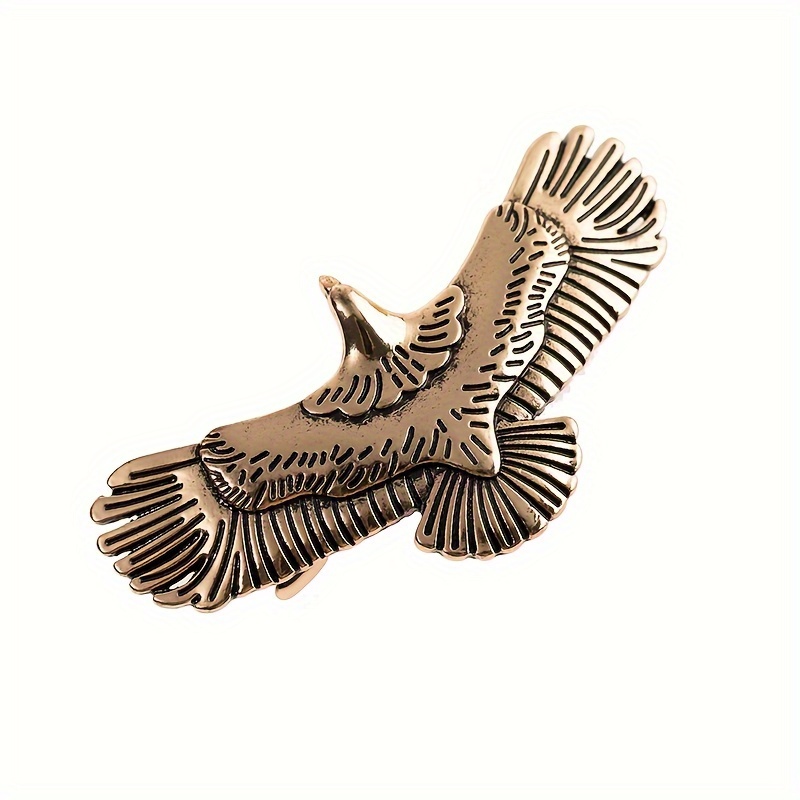 European And American Minimalist Retro Distressed Metal Eagle Hair Clip, Side Clip, Spring Clip