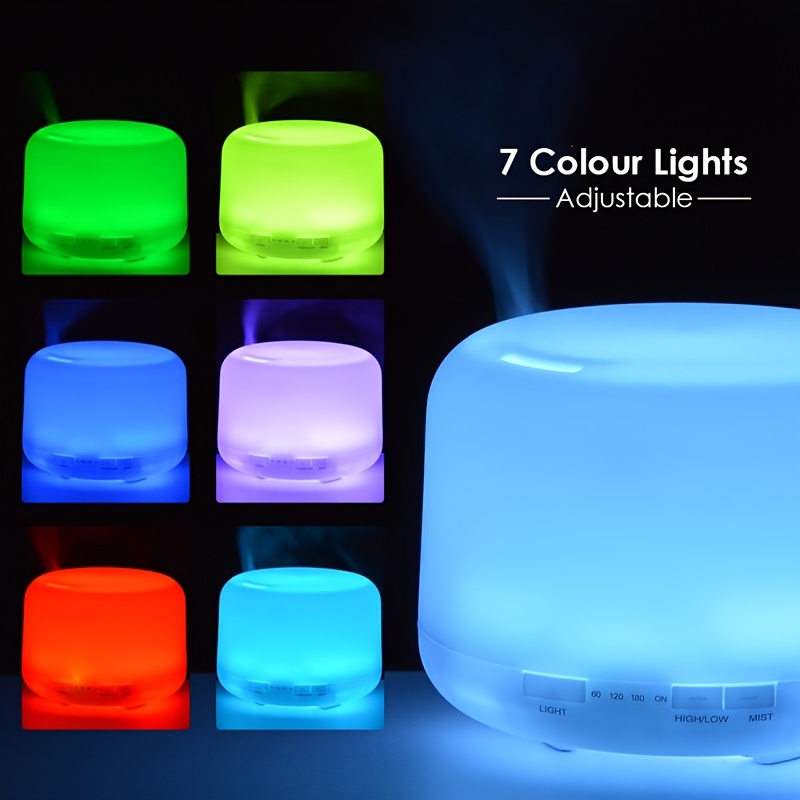 Aroma Diffuser Air Humidifier Colorful Led Lights Essential - Temu
