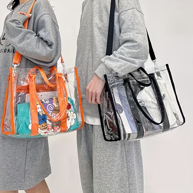  Clear Acrylic Jelly Bag Graffiti Candy Color Handbag
