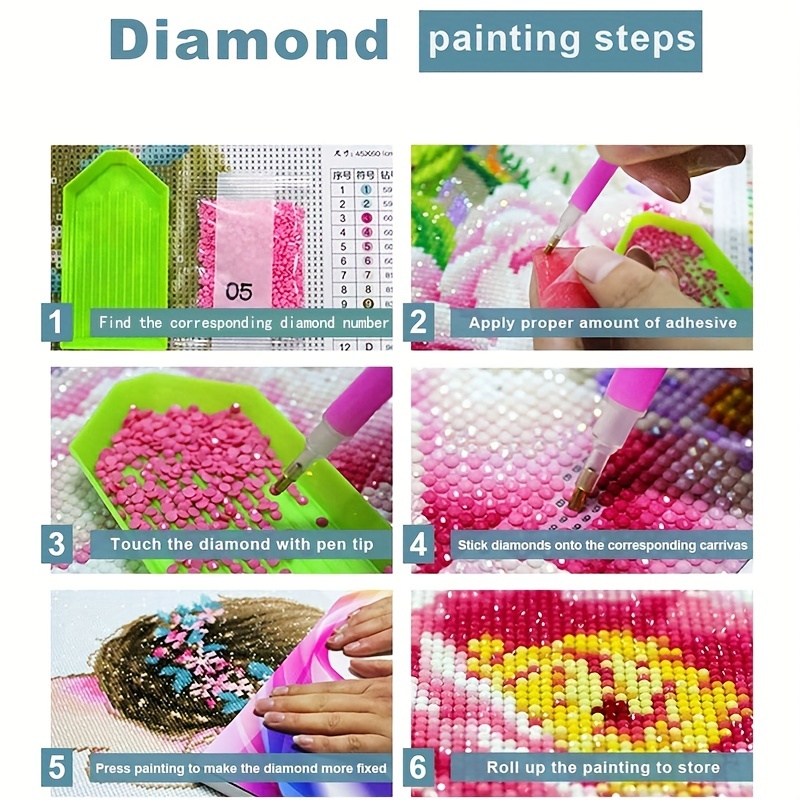 5d Diamond Painting Set Flowers Hummingbird Pattern Diy - Temu