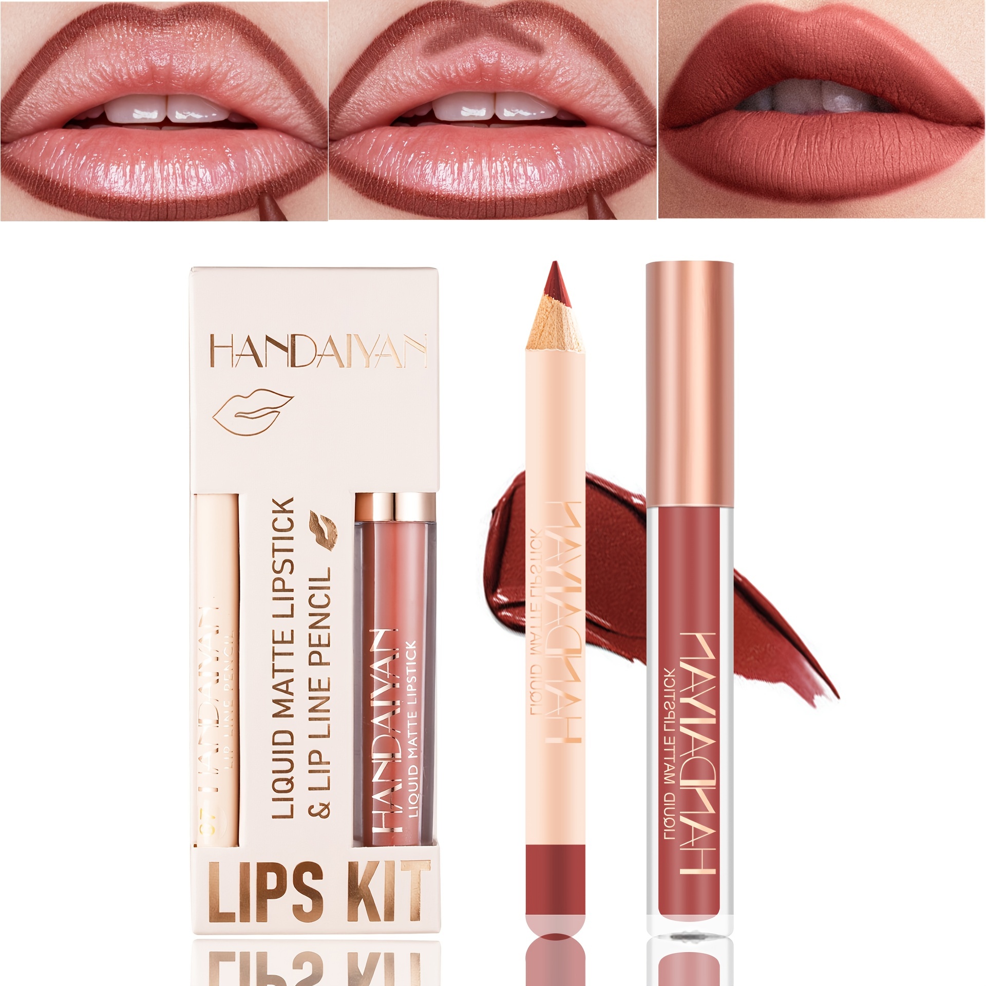 Color Pigment Lips Kit Semi Permanent Makeup Lip Gloss Set 