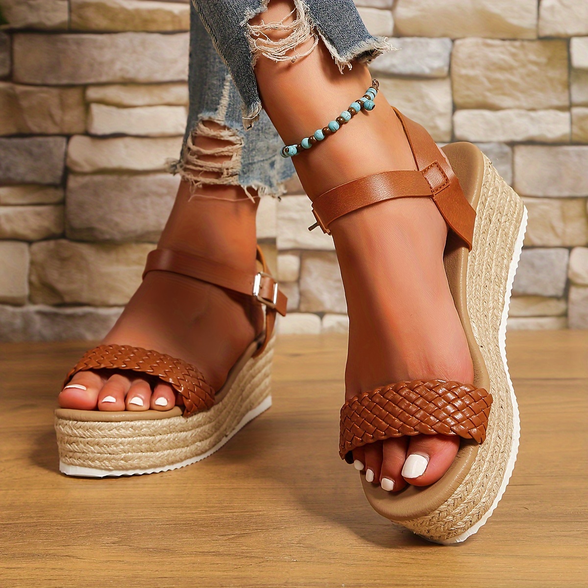 Sandalias Moda Color S lido Mujer Zapatos Verano C modos Temu Mexico