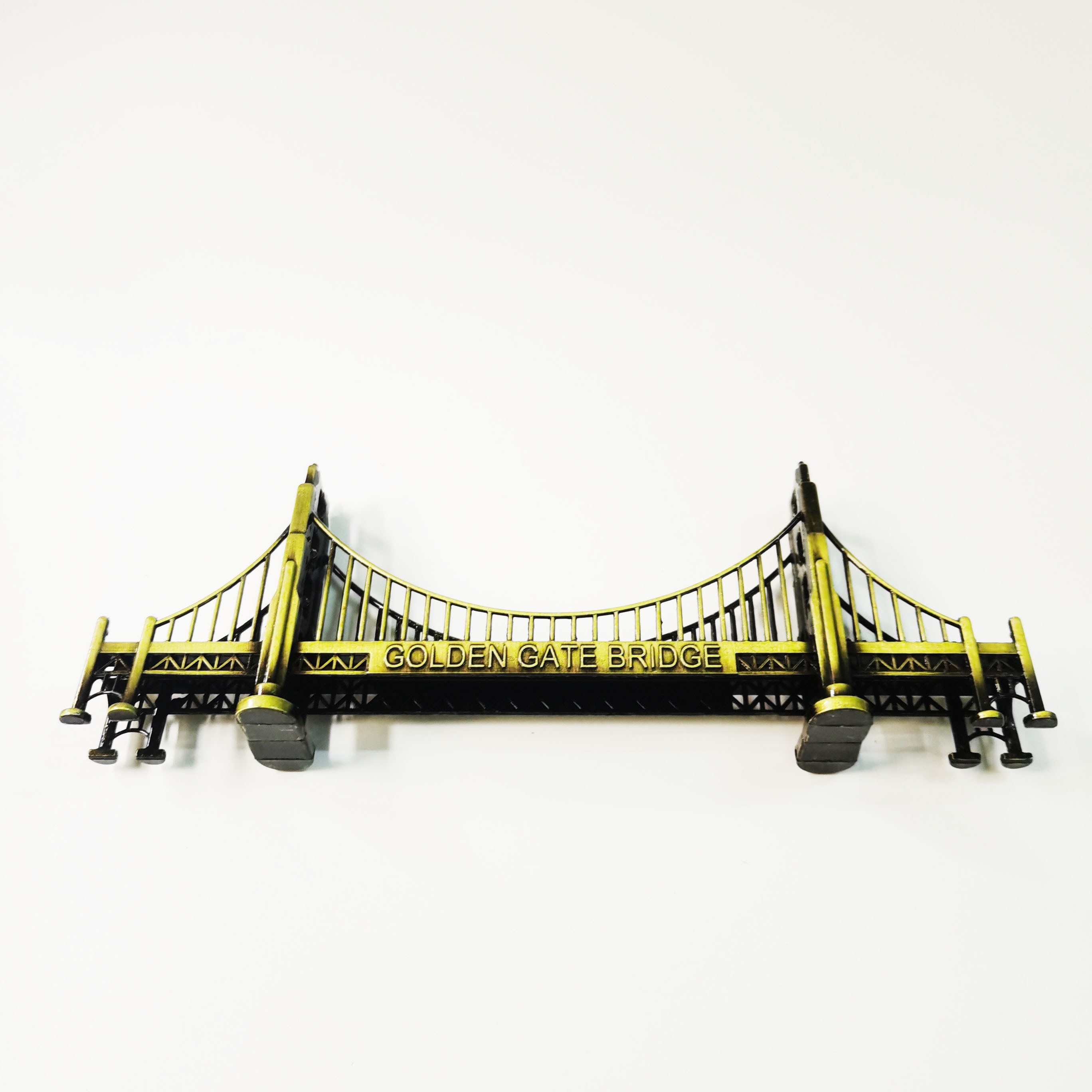 PROW Golden Gate Bridge Modell – 18 Cm, Metall Statue Bronze, Tischdekoration, Souvenir Aus San Francisco