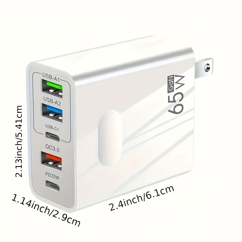Încărcător rapid multiport PD de 65W cu 5 porturi: Obțineți o încărcare de 3 ori mai rapidă pentru toate telefoanele dvs._voghion.com
