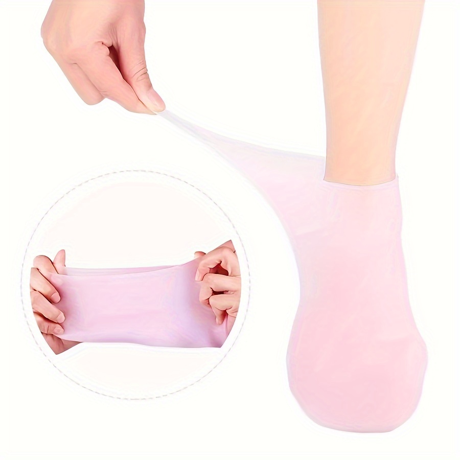 Silicone Moisturizing Foot Sock Long Tube Covers Dry Rough - Temu