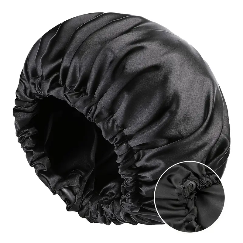 Satin Bonnet Sleeping Adjustable Silk Bonnet Curly Hair Bonnets Double  Layer Large Satin Lined Sleep Women, 24/7 Customer Service