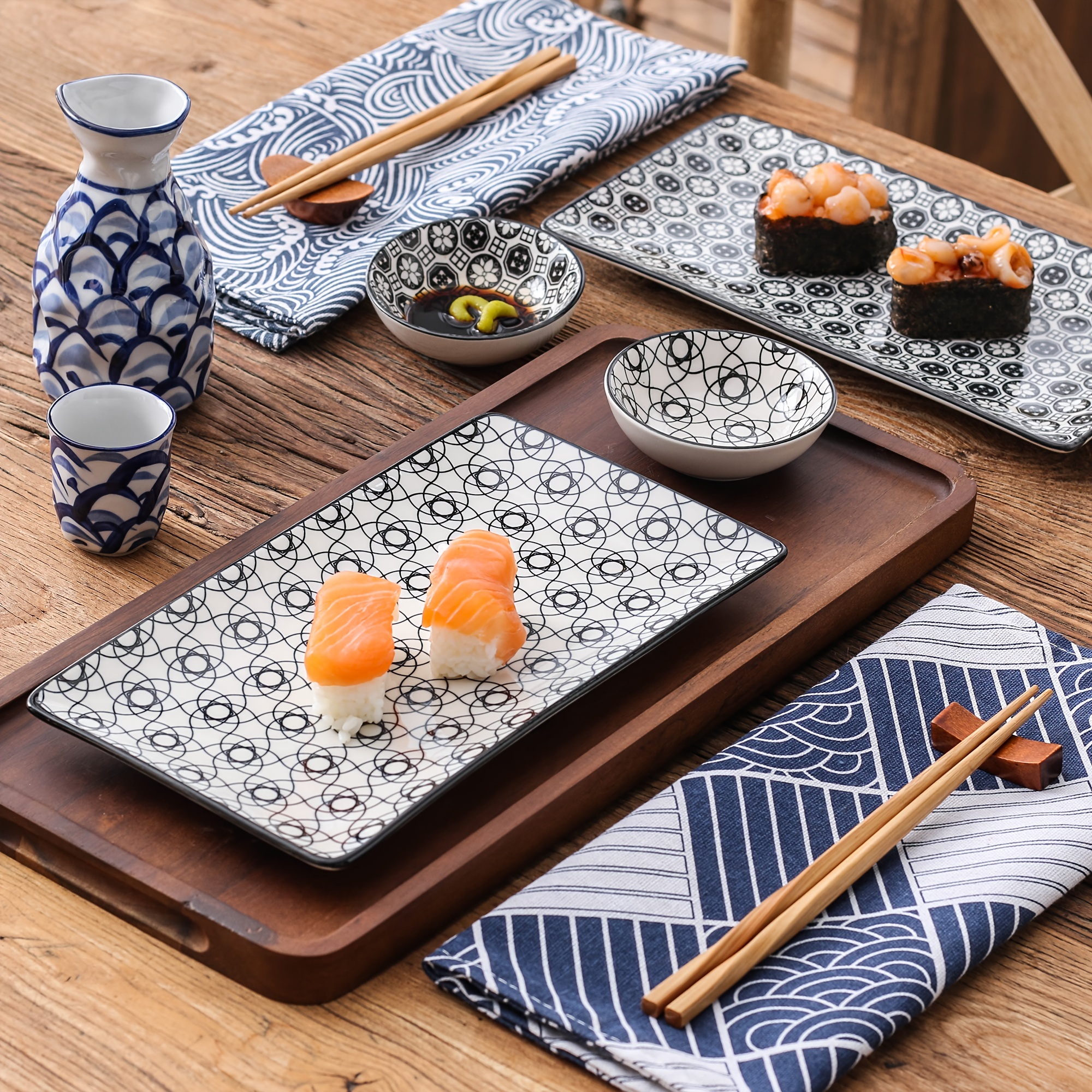 Ceramic Japanese Sushi Set