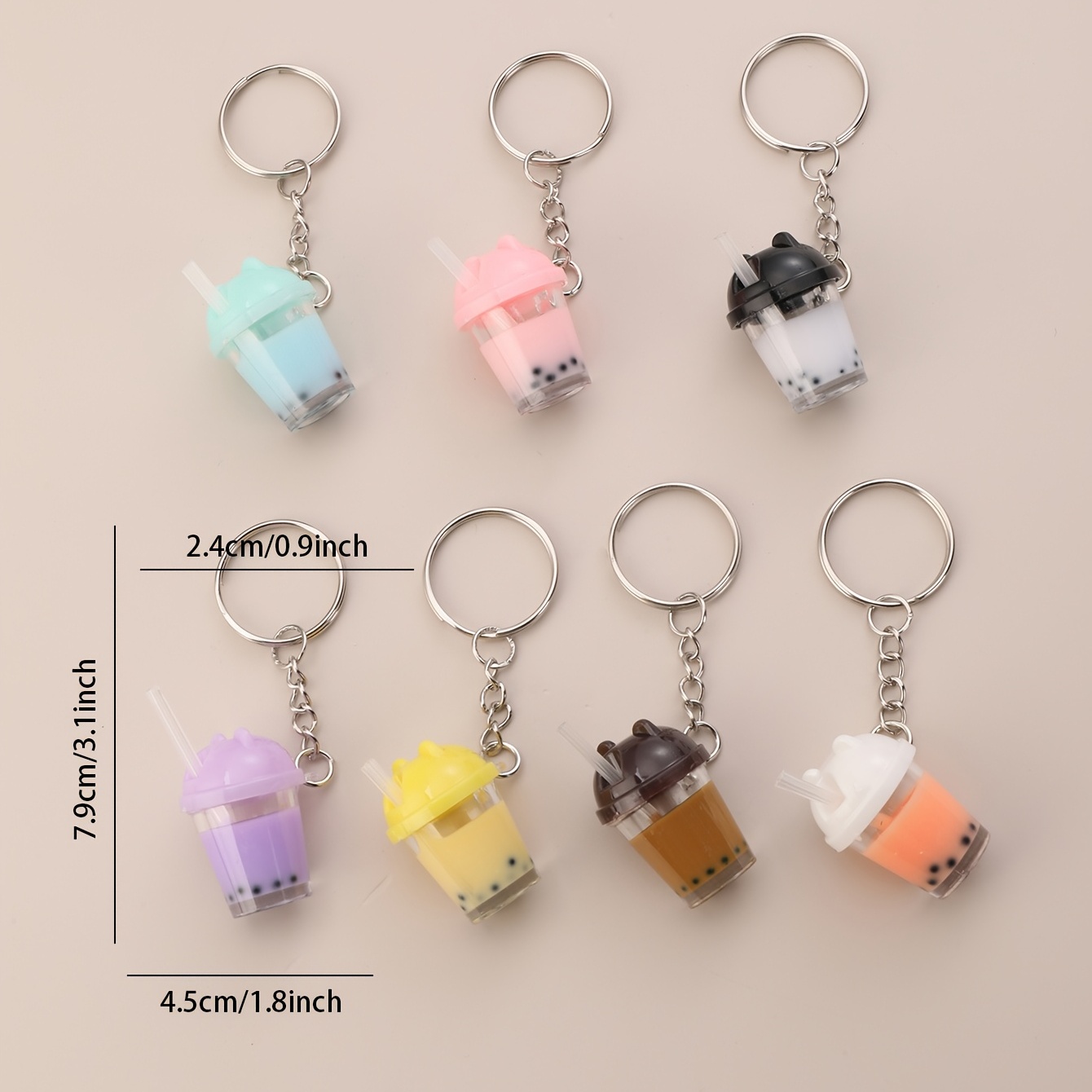 48Pcs 6 Styles Fruit Keychain Charms Key Chain Making Kits Acrylic Mini  Bottle Cup Charm Tassel Pendants Juice Tea Theme Ring with Chain for  Jewellery Making Charms Crafts Supplies Women 