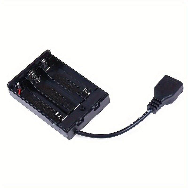 1pacco Striscia Luce Nera, Con Scatola Batteria Plug Usb Adesivo