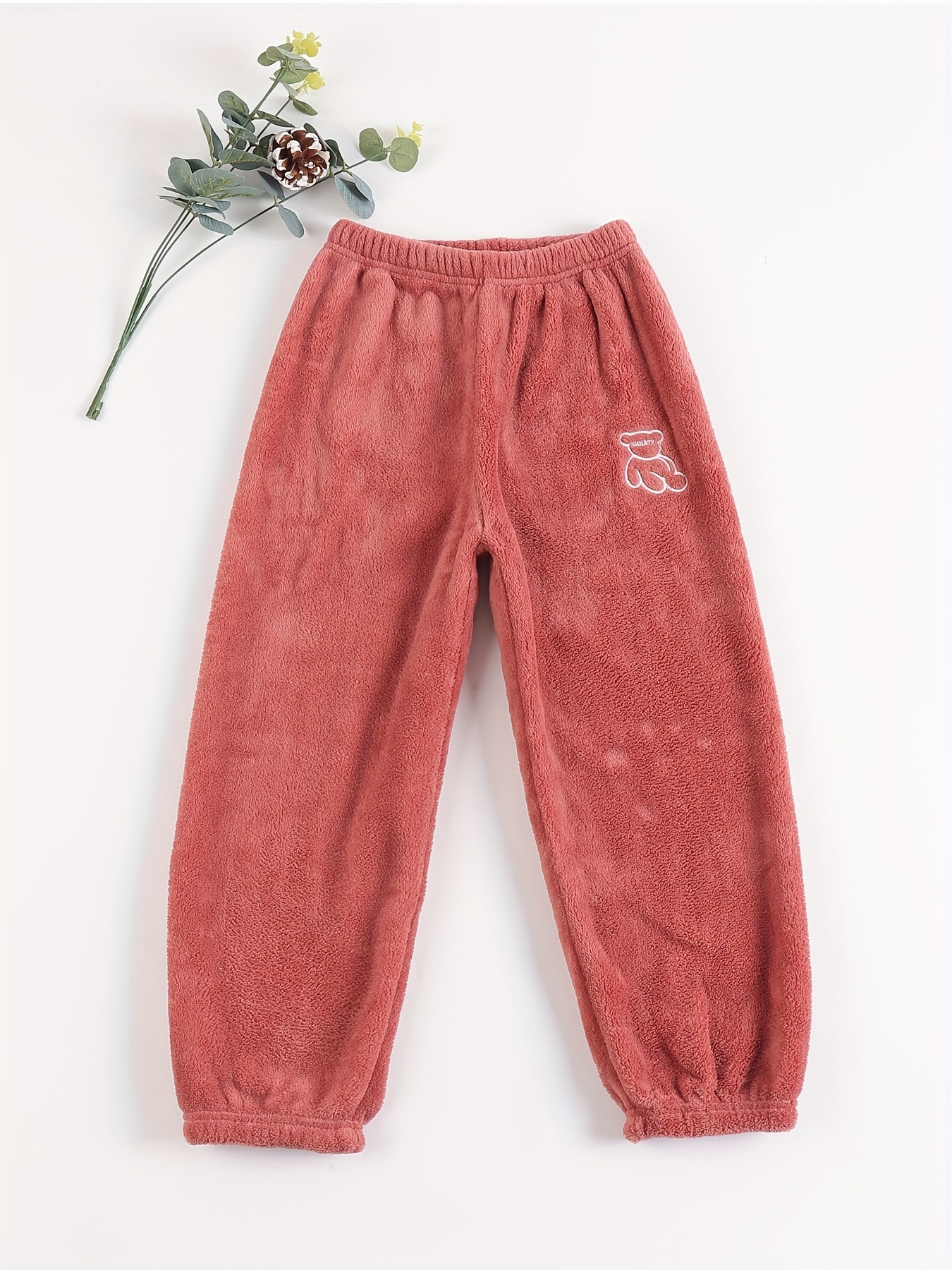 Winter Pants Bottoms For Women Warm Thick Coral Fleece Sleep Pants