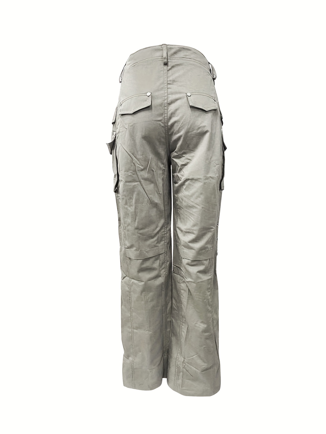 Straight Leg Cargo Pants, Y2K Streetwear Casual Pants, Women's Clothing