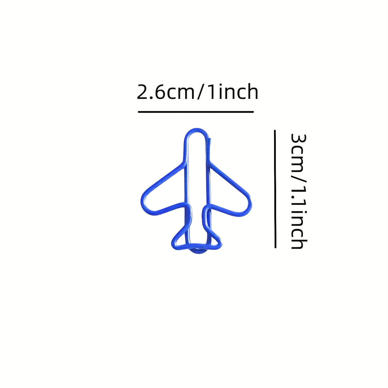 50個 かわいい飛行機 紙クリップ マルチカラー クリップホルダー