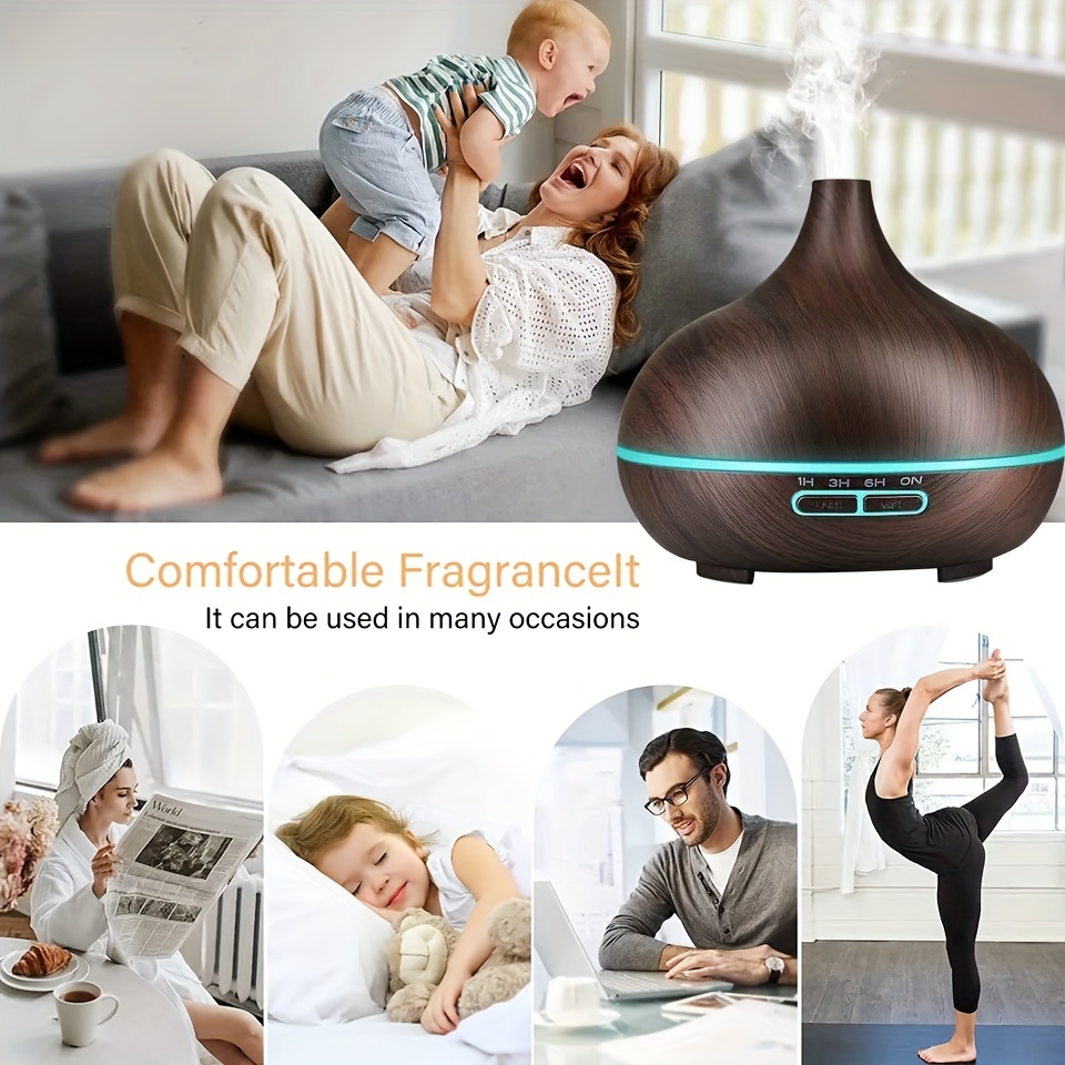  Ultimate Aromatherapy Diffuser & Essential Oil Set - Ultrasonic  Diffuser & Top 10 Essential Oils - 300ml Diffuser w/ 4 Timer & 7 Ambient  Light Settings - Therapeutic Essential Oils 