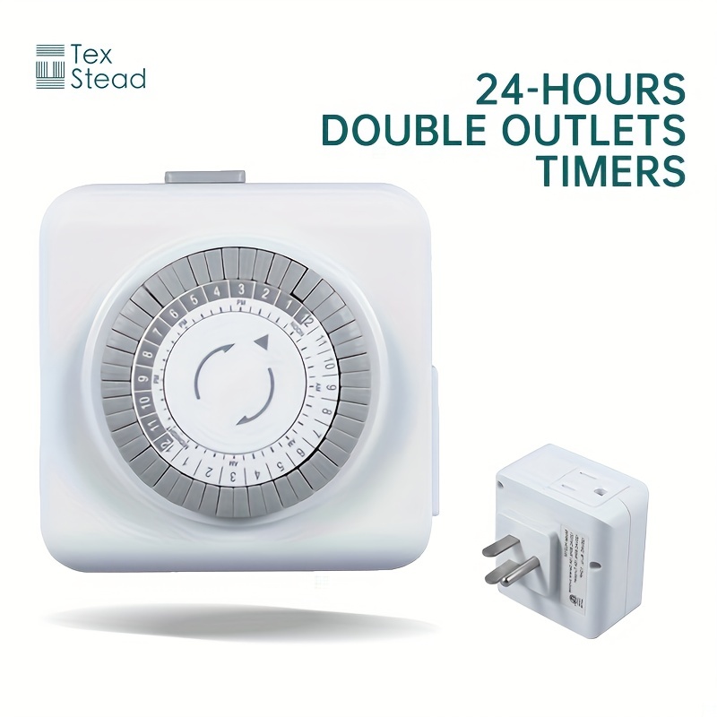 24 hour Indoor Basic Outlet Timer 1 Polarized Timer Outlet - Temu
