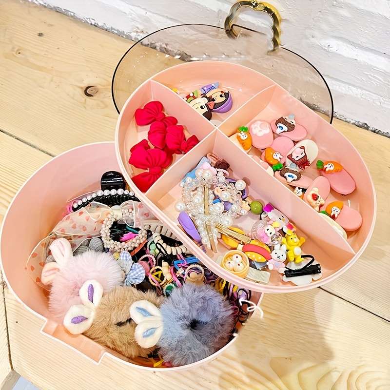 Children's Hair Accessories Storage Box, Girl Head Rope Box, Baby Hairpin,  Rubber Band, Headdress, Hairpin, Dressing, Cute Jewelry Box 