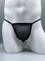 Men's Sheer Sexy Mesh comfy G-Strings & Thongs, T Pants For Gay Men, Can Be Matched With Lingerie, Uniform Strap