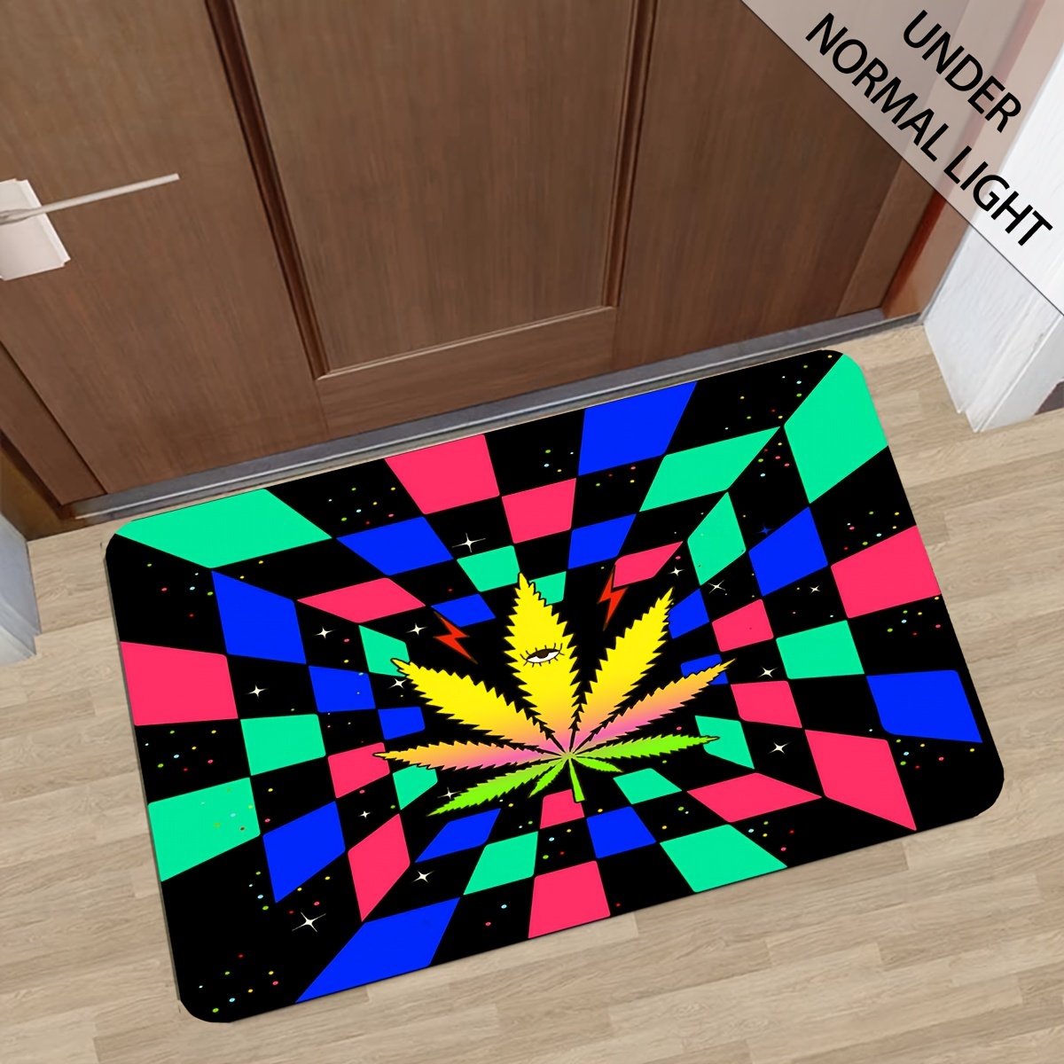 3d Lights Style Carpet Gaming Illusion Rug Gaming Bedroom Area Non