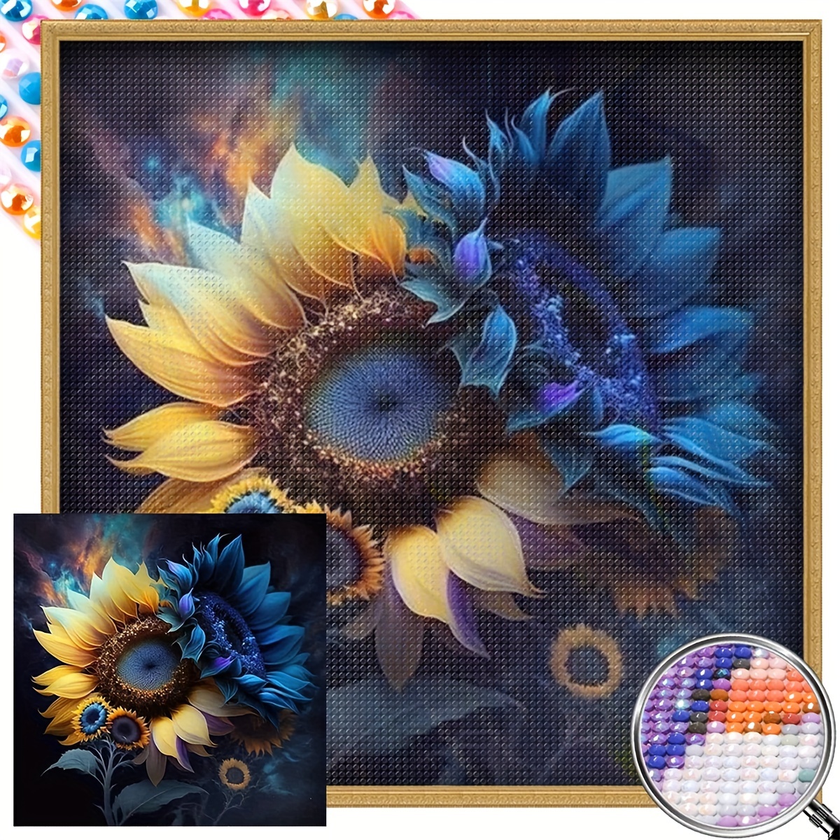 New 5d Diamond Painting Sunflower Diamond Painting For Home Decor And Gifts  - Temu