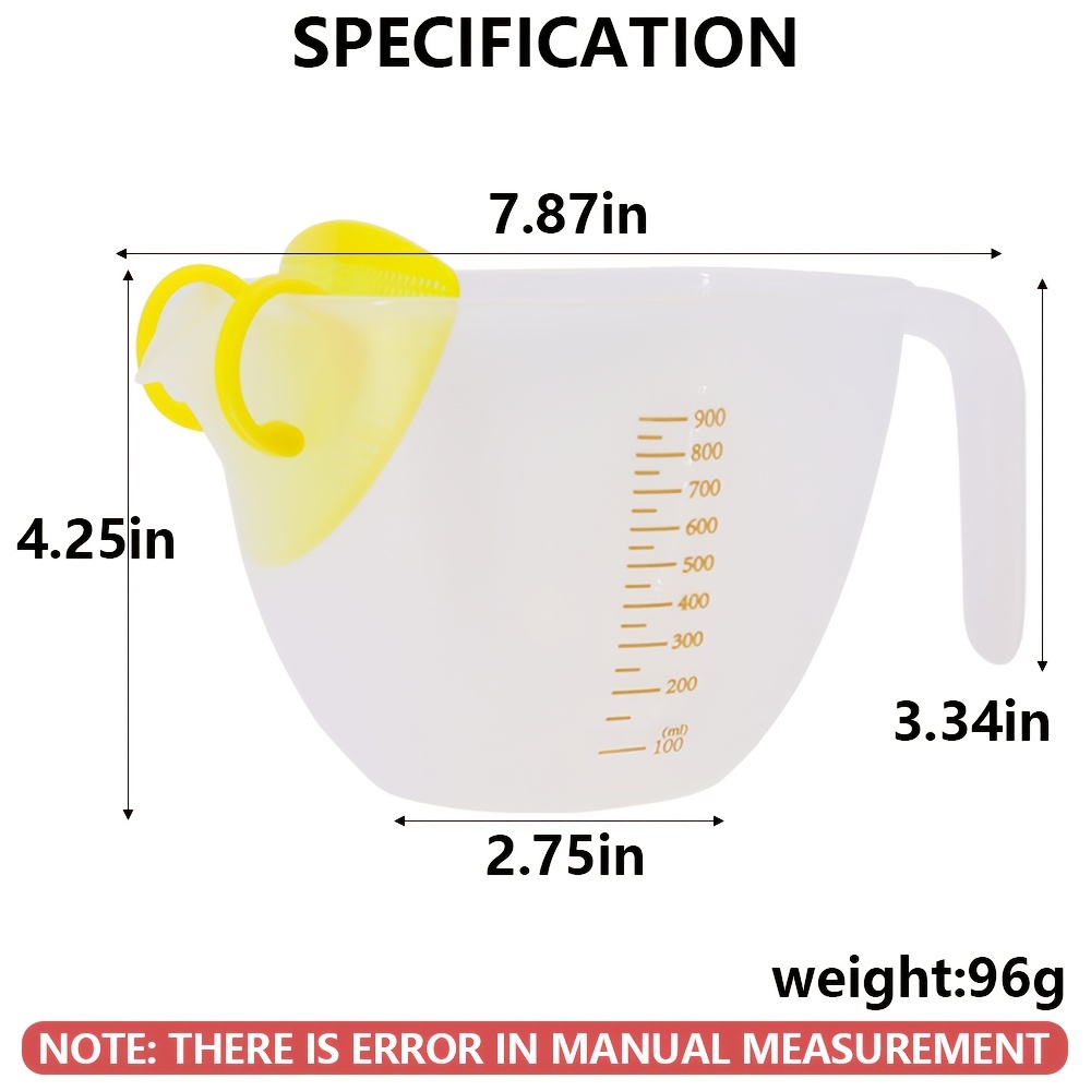 Filter Measuring Cups Egg Filter Large Capacity Transparent - Temu