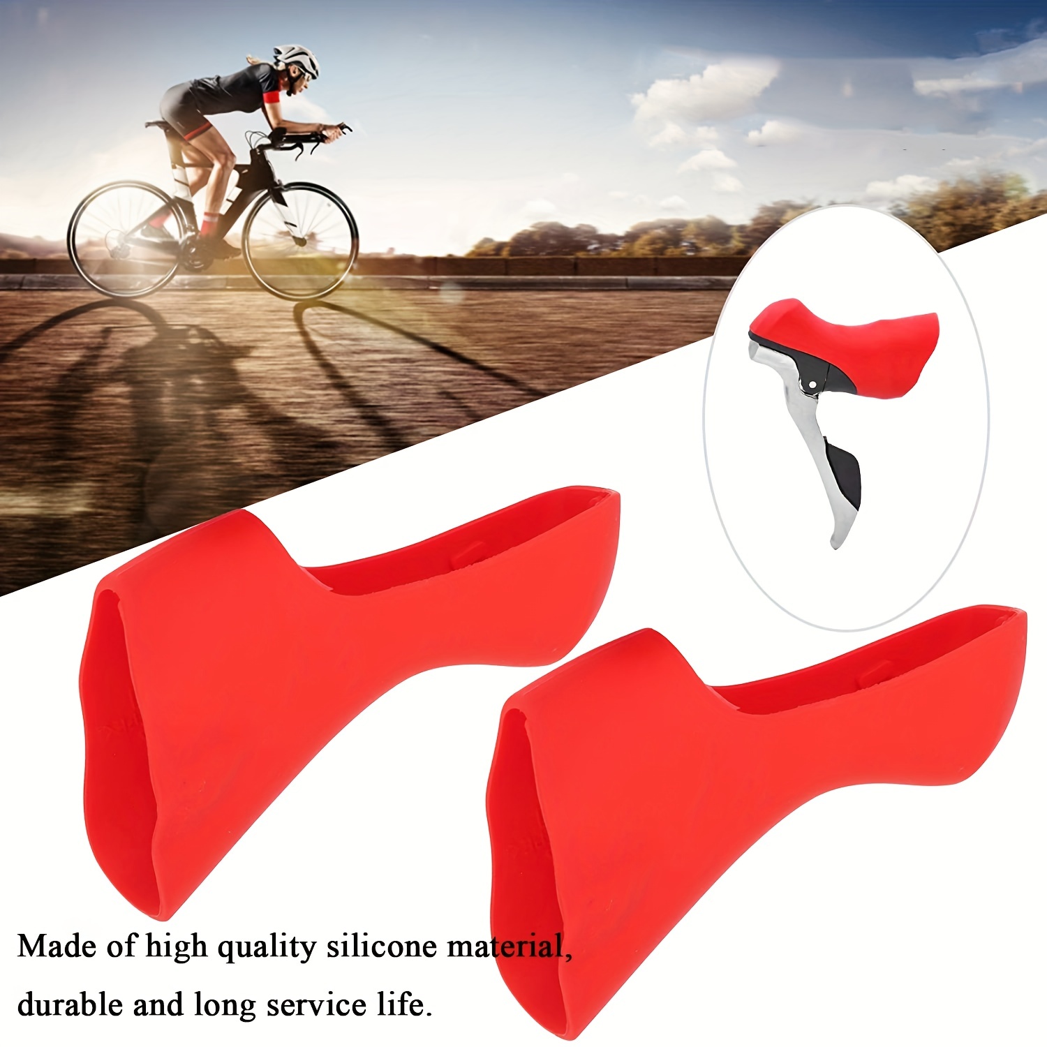 Road Bike Lever Hoods Colorful Handle Change Silicone Protective Cover Road Bicycle Brake Lever Cover For R7000 R8000 Cycling Accessories Quick and Secure Online Checkout Temu Belgium