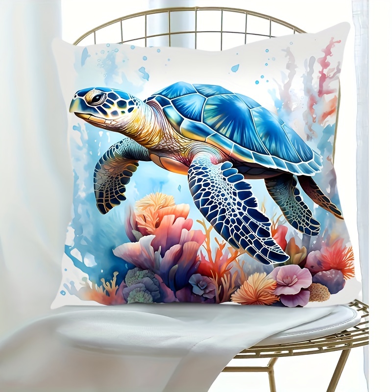 Sea turtle pillow discount covers