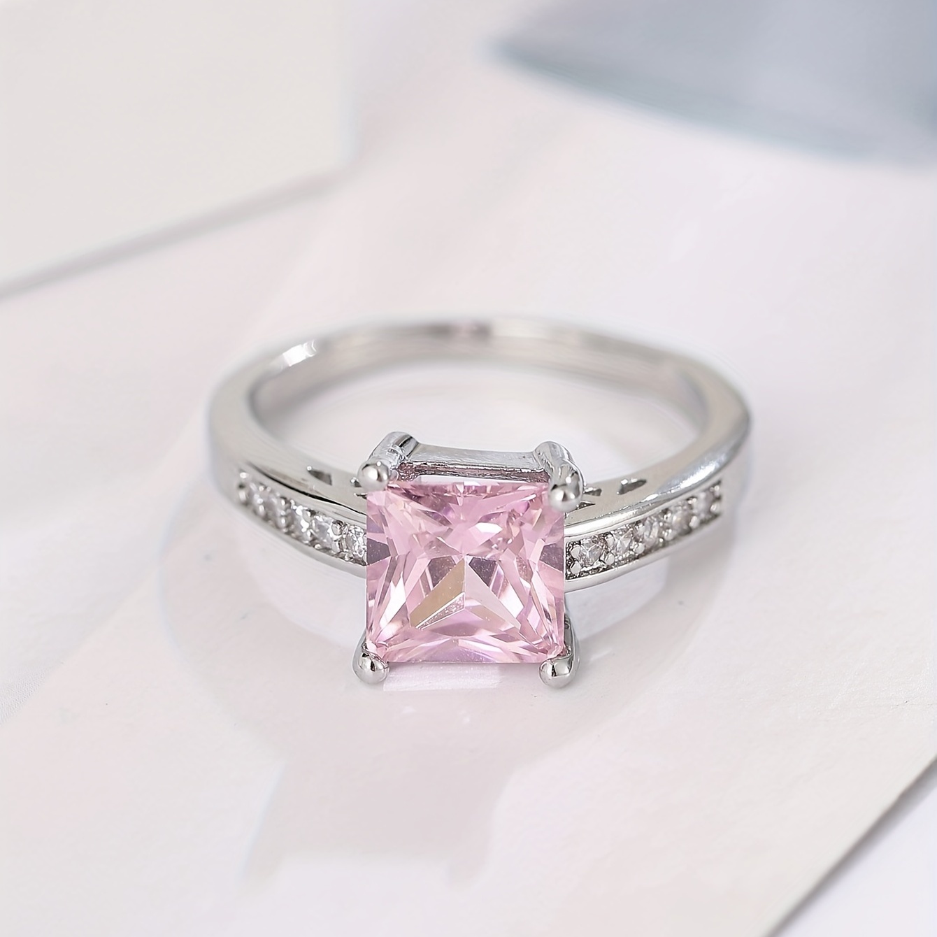 Copper Zircon Ring Gift, Classic Style