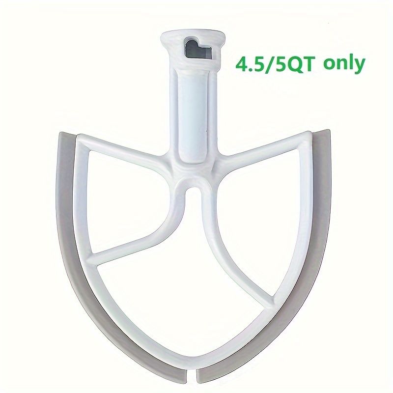 5QT Flat Beater For Kitchenaid Stand Mixer Bowl Scraper,Paddle Replacement  Asseccories Attachments-K4SS 5K5SS 5&500