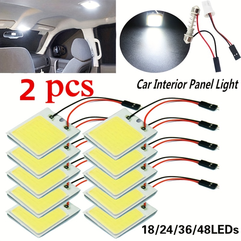 12V 5050 12/24/48 SMD LED Car Interior Dome Reading Panel Light Lamp Bulb  White