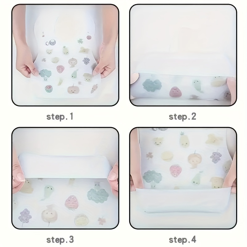 10pcs cute waterproof bibs   waterproof feeding bibs individually packaged details 4