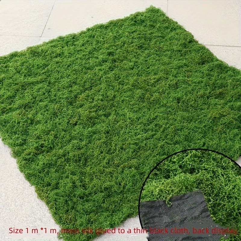 Artificial Grass Turf Simulation Moss Mat Faux Garden Grass - Temu