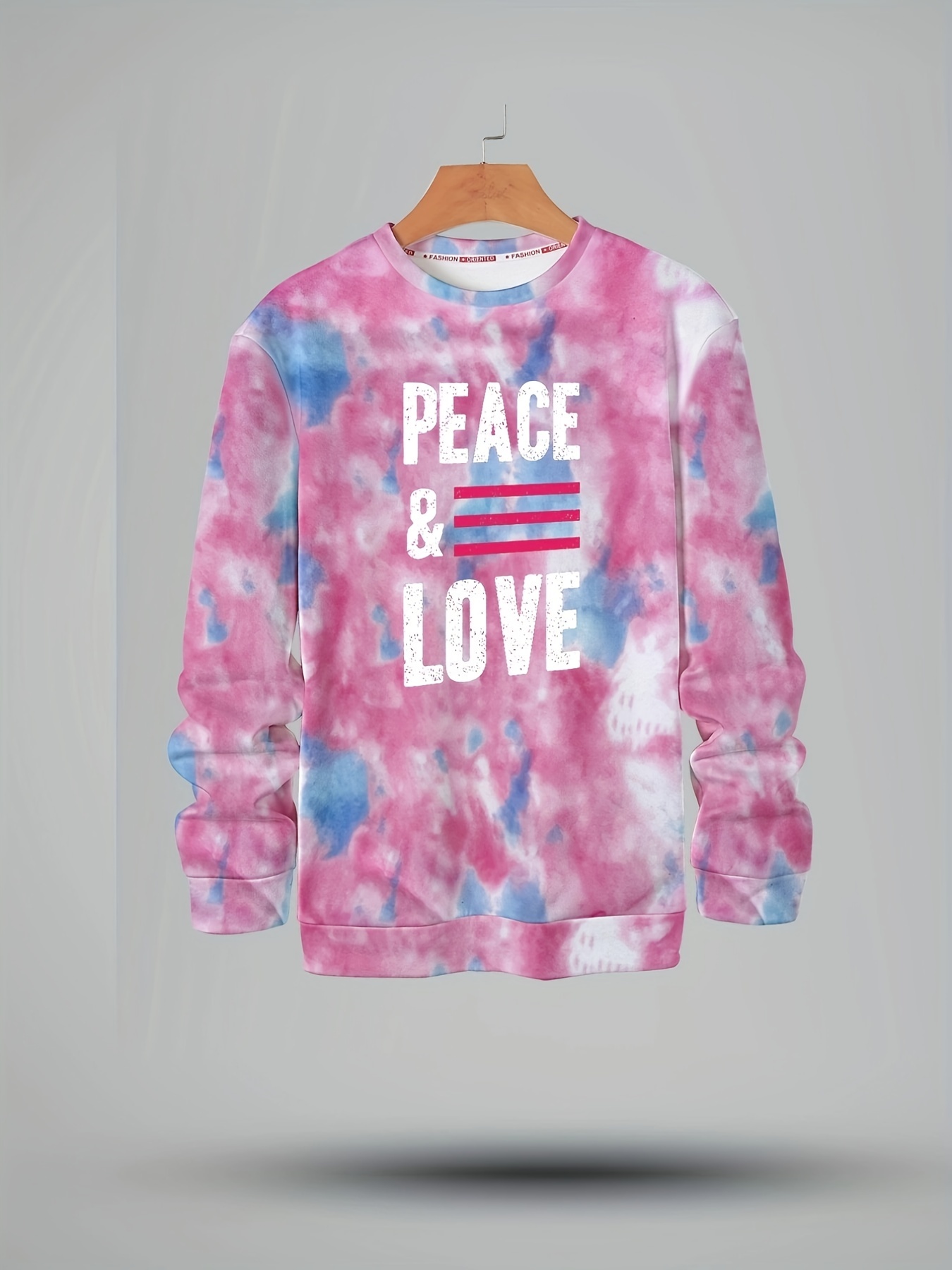 sweatshirt crewneck peace and love