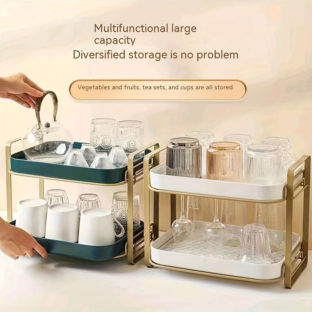 Cup Storage Box Storage Rack Water Cup Dustproof Partition - Temu