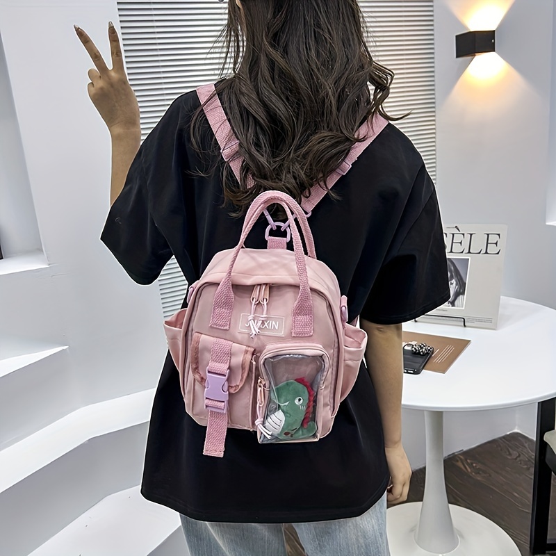 Mini Cute Dinosaur Backpack, Solid Color Fashion Casual Simple Unique  Backpack, Trendy Versatile Travel Purse For Little Girls & Women - Temu  Bahrain