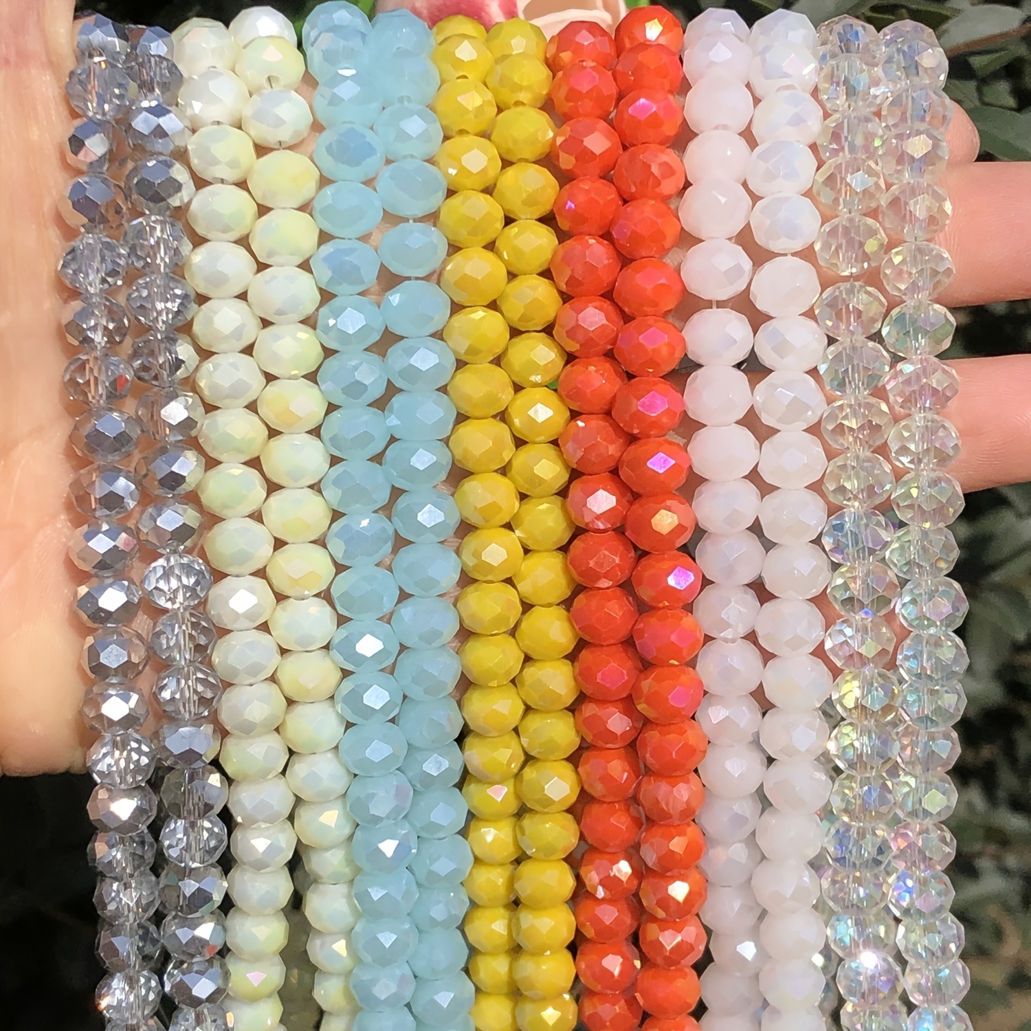 Small Faceted Crystal Glass Beads For Jewelry Making Diy - Temu