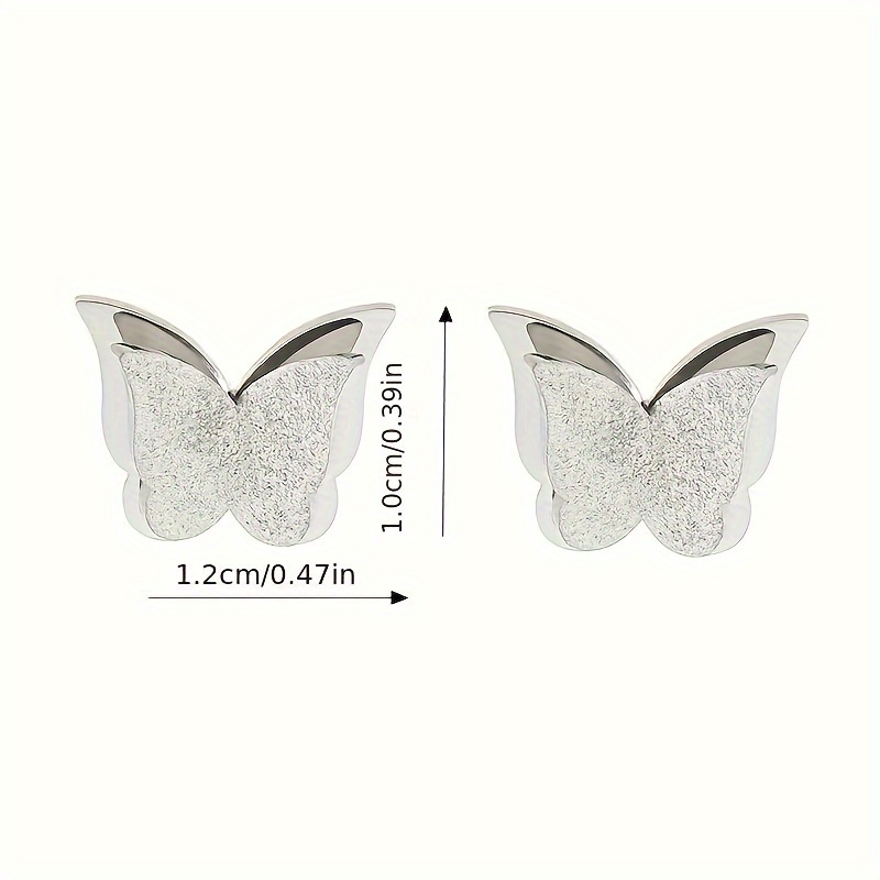 Titanium store butterfly earrings