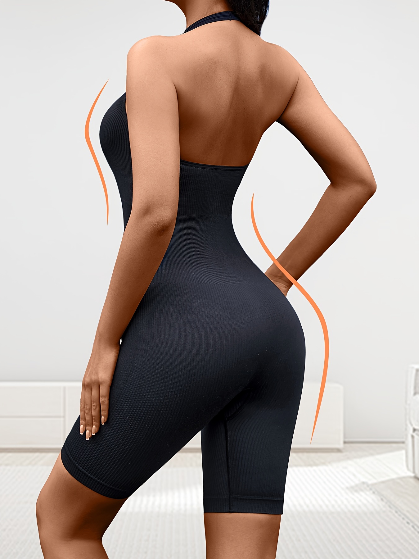Seamless Solid Shaping Tops Tummy Control Slimmer Sleeveless - Temu Canada