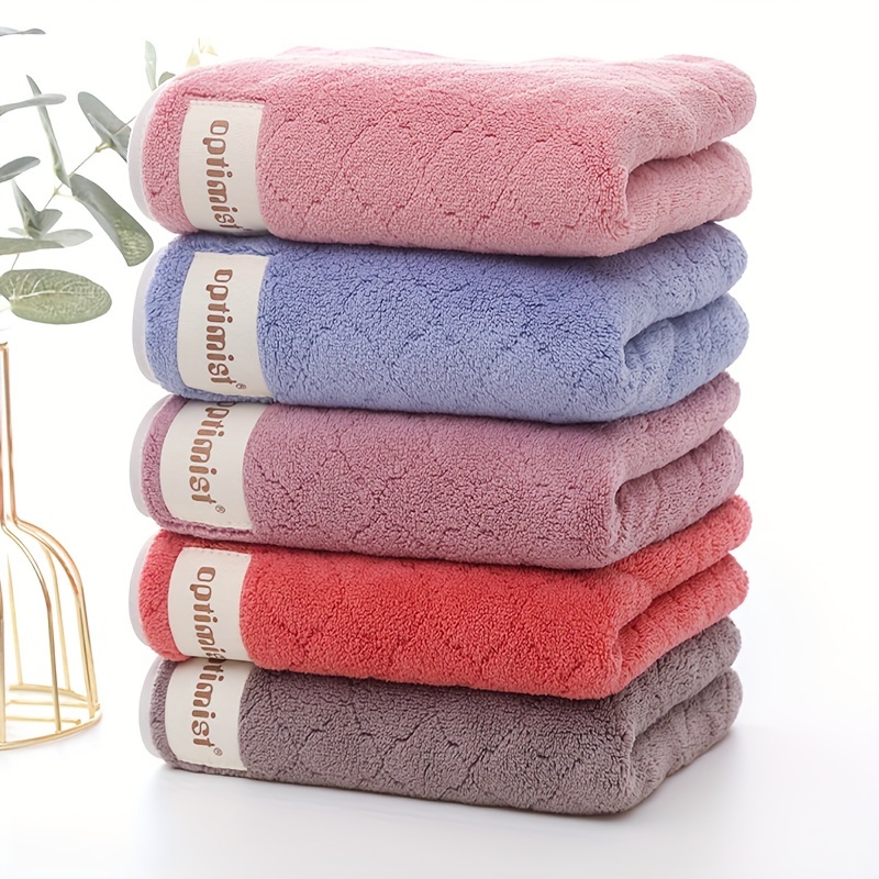 Bath Towel Washcloth Cotton Towel Set, Solid Color Soft Absorbent Towels,  Multipurpose Use For Hotel, Bathroom, Shower, Spa, Sauna, Multi Color  Options - Temu