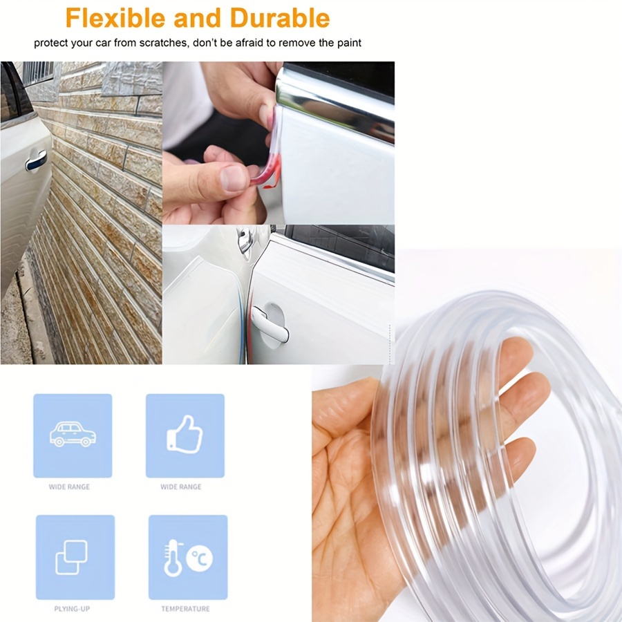 Car Door Edge Guards Clear, 32Ft Rubber Seal Protector U Shape Edge Trim  Car Door Edge Protection Fit for Most Car