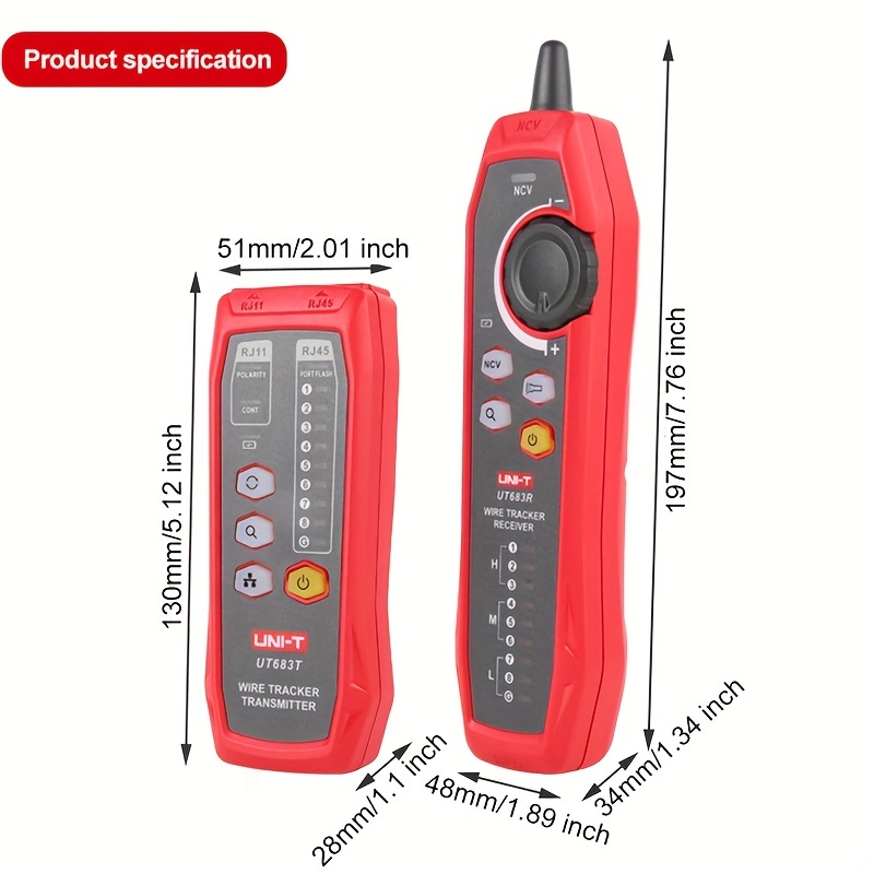 Outil de recherche de câbles réseau Tracker Ethernet