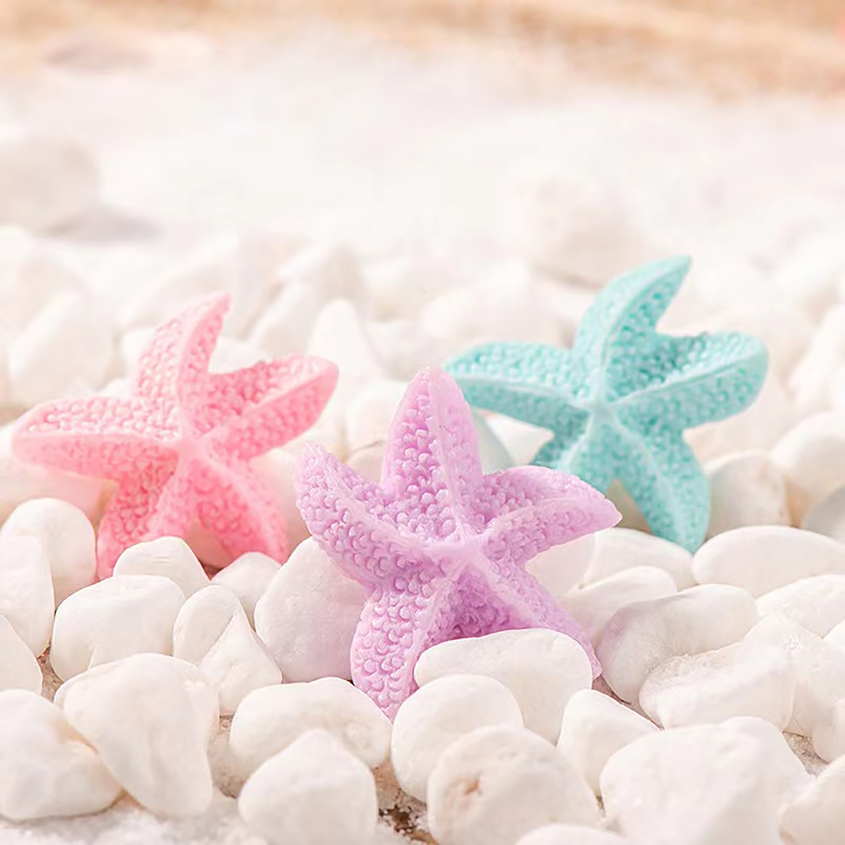 6 Uds Decoraciones Estrellas Mar Resina Pecera Pecera - Temu Mexico