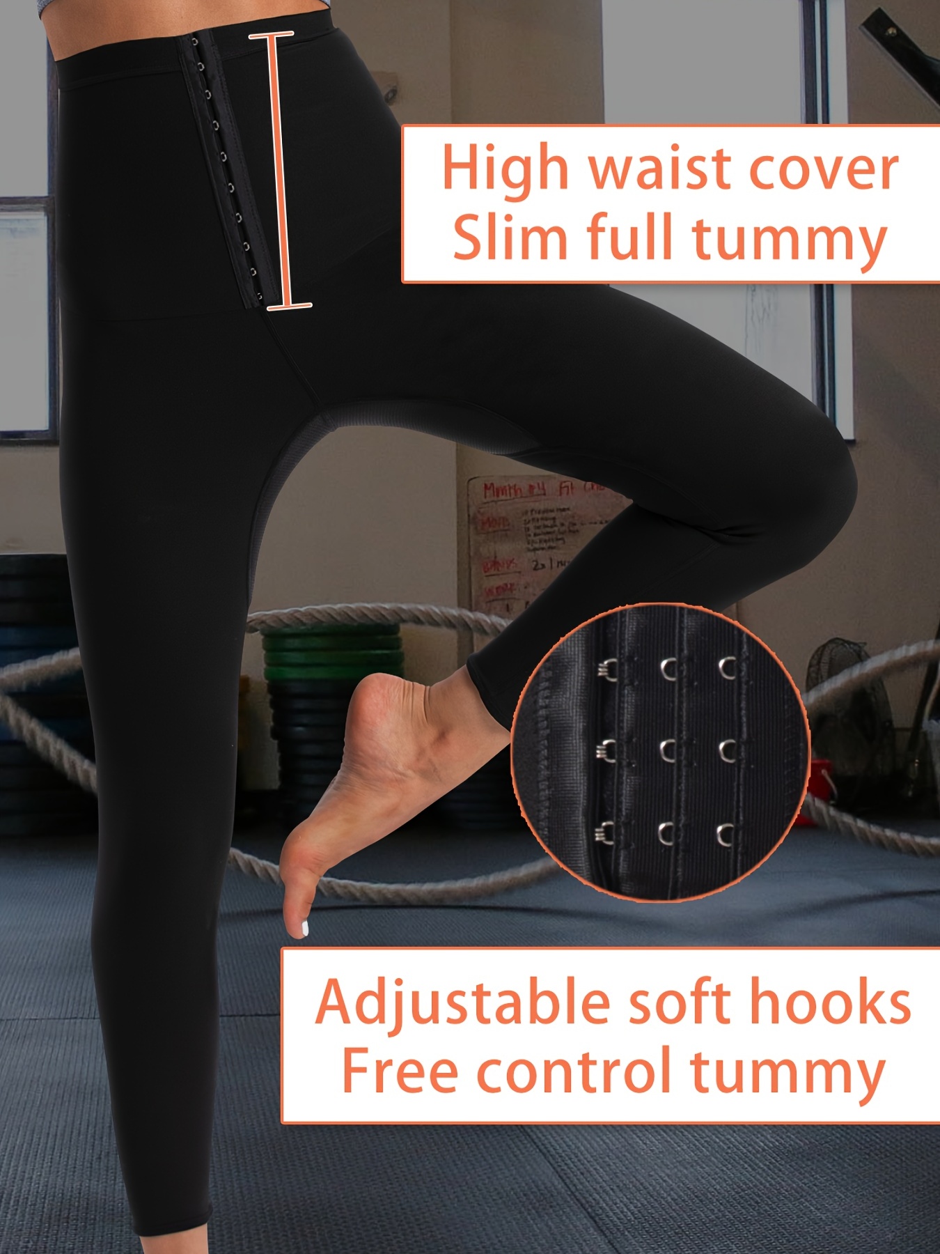 Sauna Sweat Shapewear High Waisted Leggings Pants Thigh Workout Suit