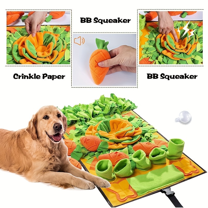 Interactive Sunflower Pet Snuffle Mat Slow Feeder Dog Puzzle - Temu