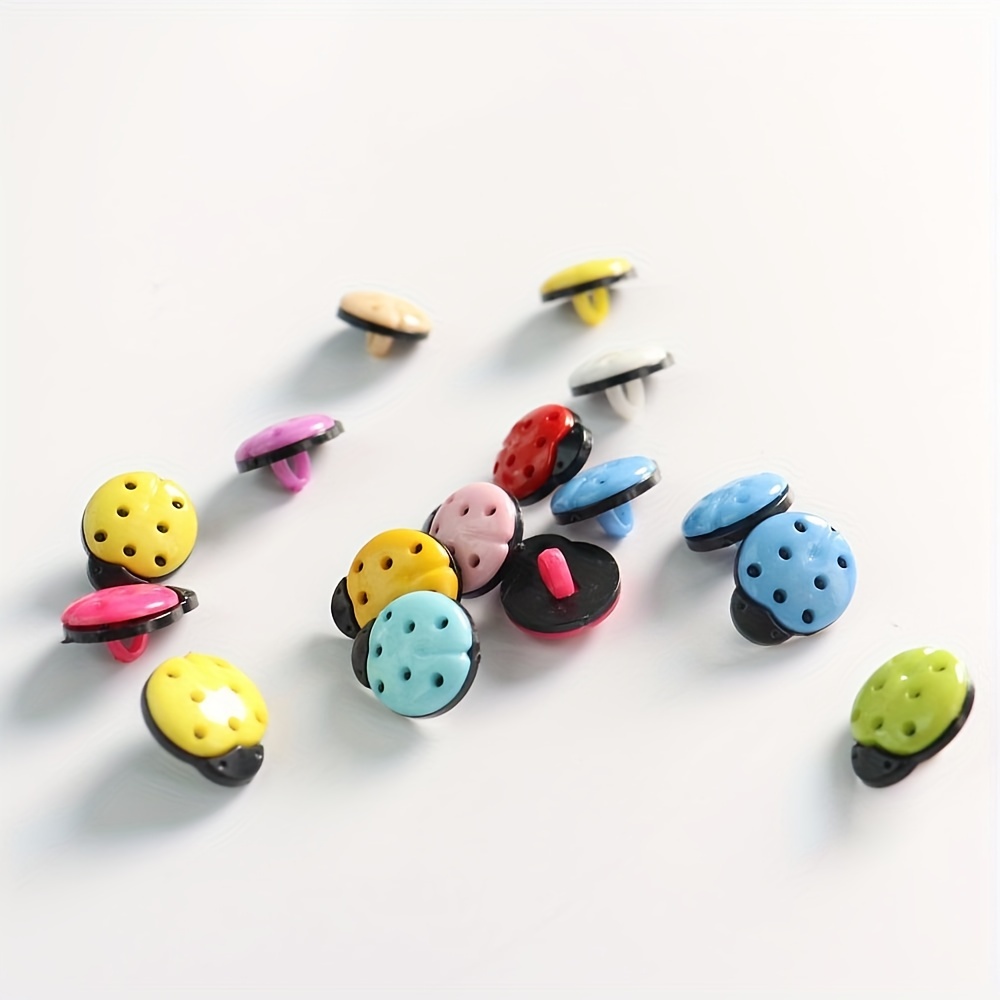 Double Eye Plastic Buttons Colorful Small Buttons Diy Crafts - Temu