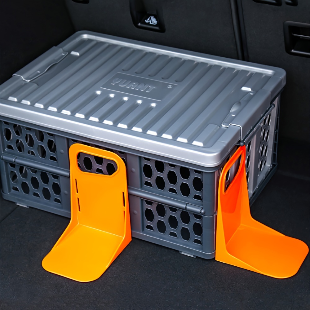 

Car Trunk Storage Organizer With Orange Holders - Pp Material