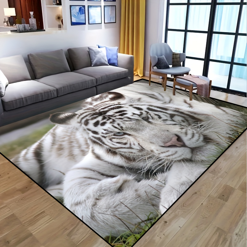 Comprar Alfombra redonda moderna de tigre para sala de estar