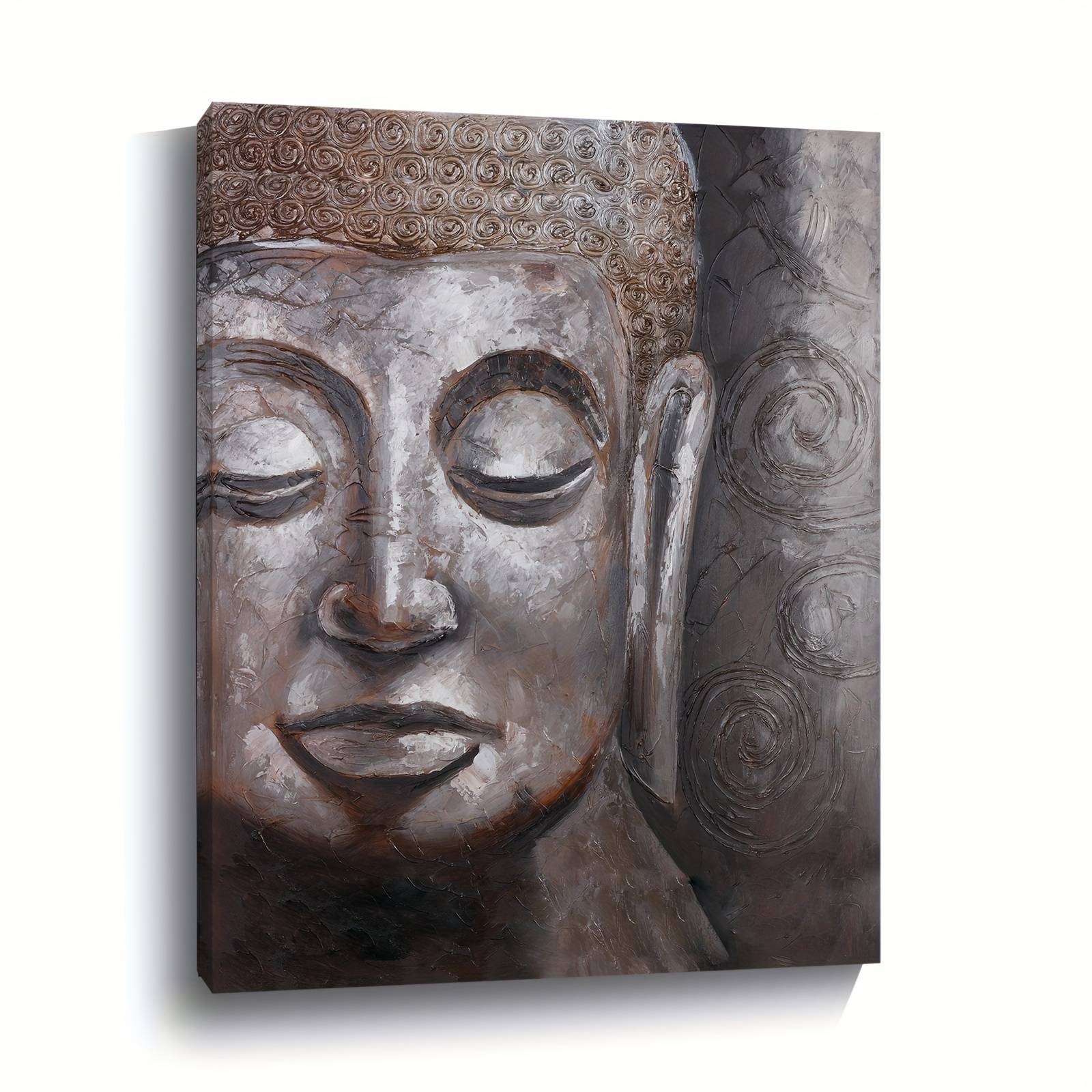 Abstract Buddha Painting Canvas Wall Art Canvas Large Modern - Temu