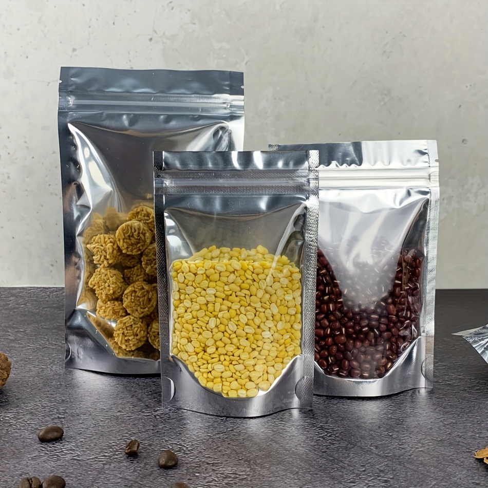 Resealable Mylar Bags Perfect For Snacks Grains Candy Cookie - Temu