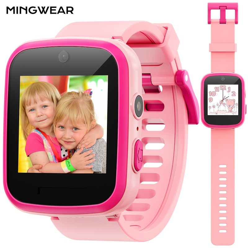 Reloj Inteligente para Niños y Niñas-Smartwatch niños con llamada 16 Juegos  Cámara Alarma Reproductor de Música Calculadora 12/24 hr HD Pantalla